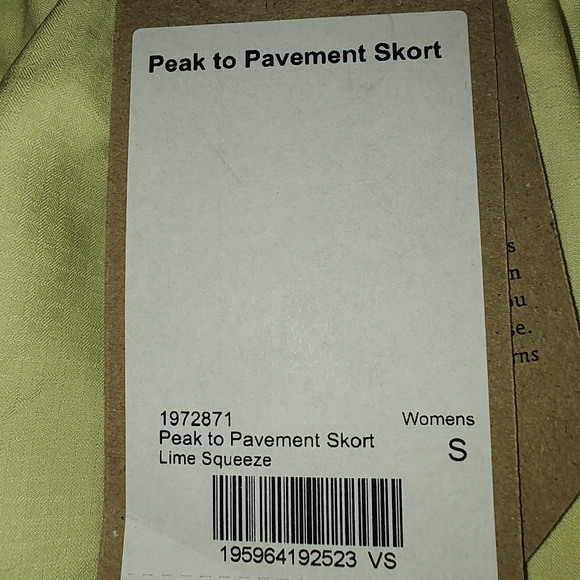 Prana Women's Peak to Pavement Yellow Skort Size Small - Picture 6 of 12